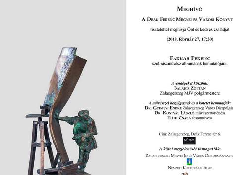 Farkas Ferenc szobrászművész albumának bemutatója